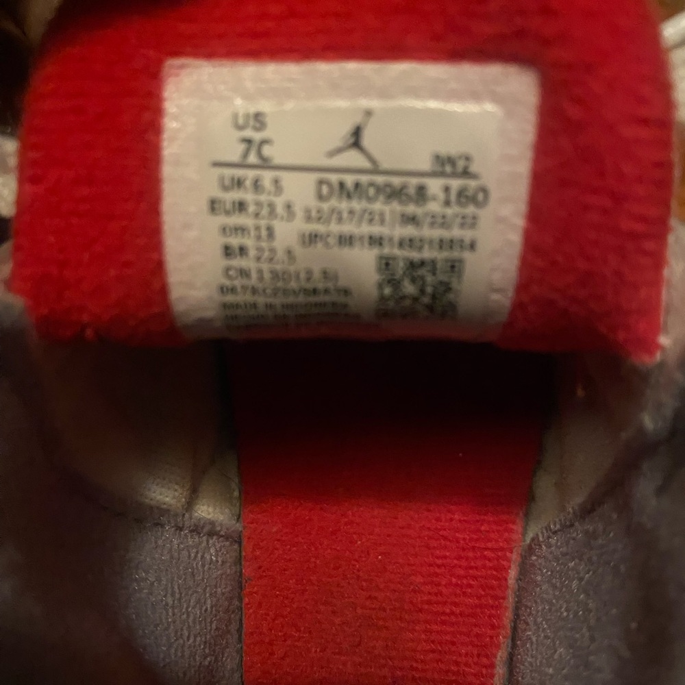 Jordan Kids Sneakers Red White